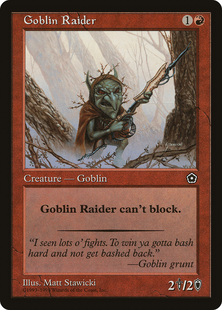 Goblin Raider (P02-103) - Portal Second Age - Premium MTG Single from Wizards of the Coast - Just $0.08! Shop now at Game Crave Tournament Store