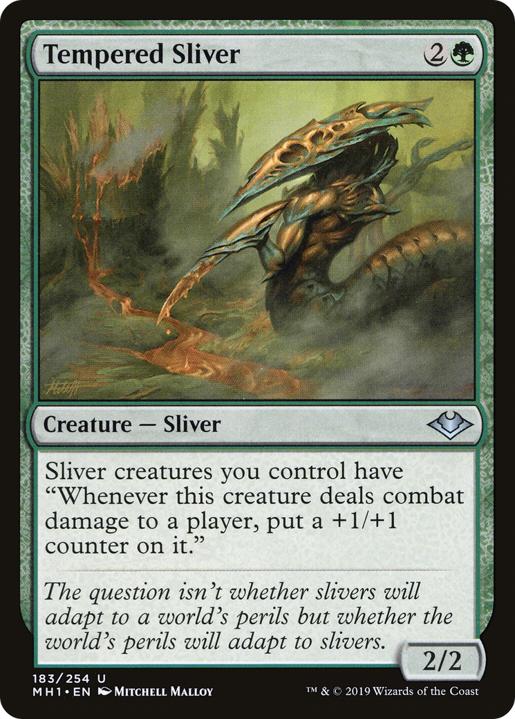 Tempered Sliver (MH1-183) - Modern Horizons Foil - Premium MTG Single from Wizards of the Coast - Just $0.21! Shop now at Game Crave Tournament Store