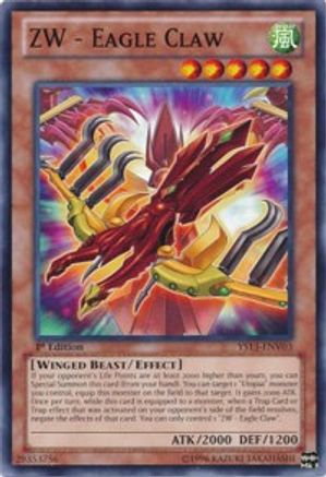 ZW - Eagle Claw (YS13-ENV03) - Super Starter: V for Victory Power-Up Pack 1st Edition - Premium Yugioh Single from Konami - Just $0.32! Shop now at Game Crave Tournament Store