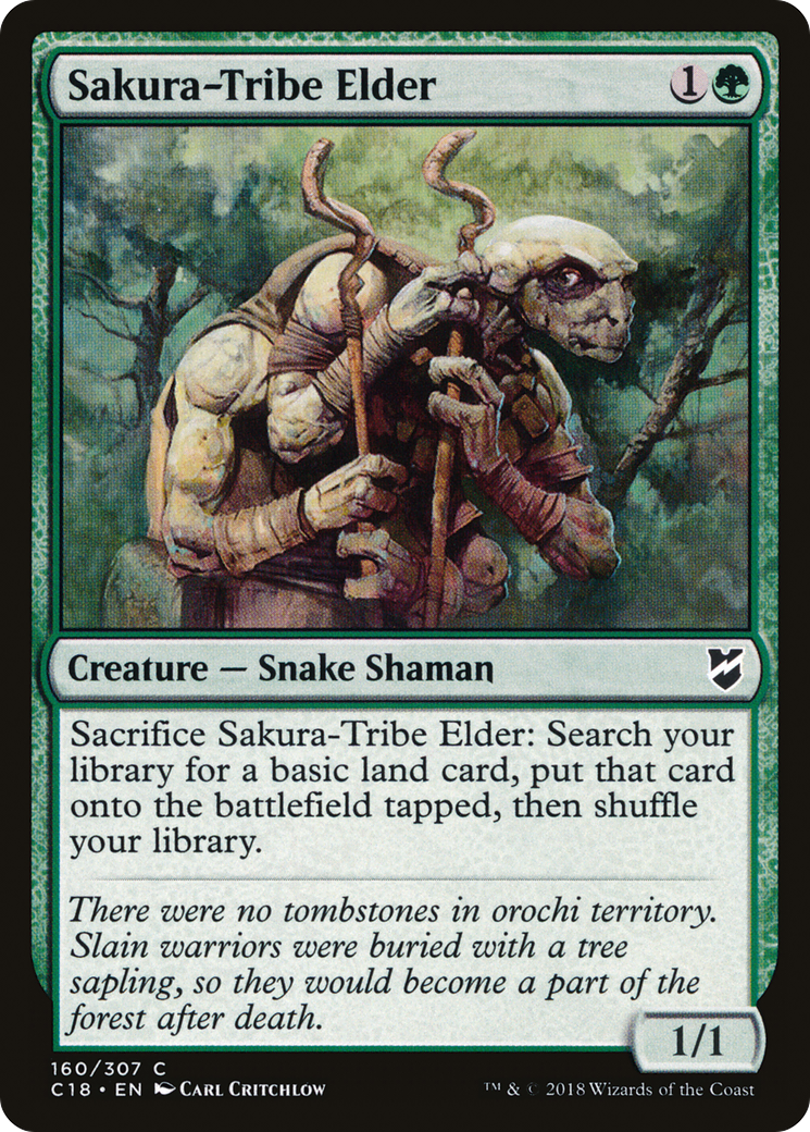 Sakura-Tribe Elder (C18-160) - Commander 2018 - Premium MTG Single from Wizards of the Coast - Just $0.14! Shop now at Game Crave Tournament Store