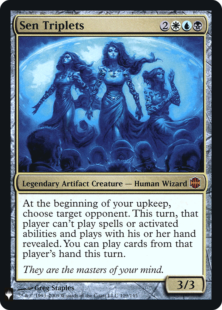 Sen Triplets (FMB1-091) - Mystery Booster Retail Edition Foils Foil - Premium MTG Single from Wizards of the Coast - Just $4.49! Shop now at Game Crave Tournament Store