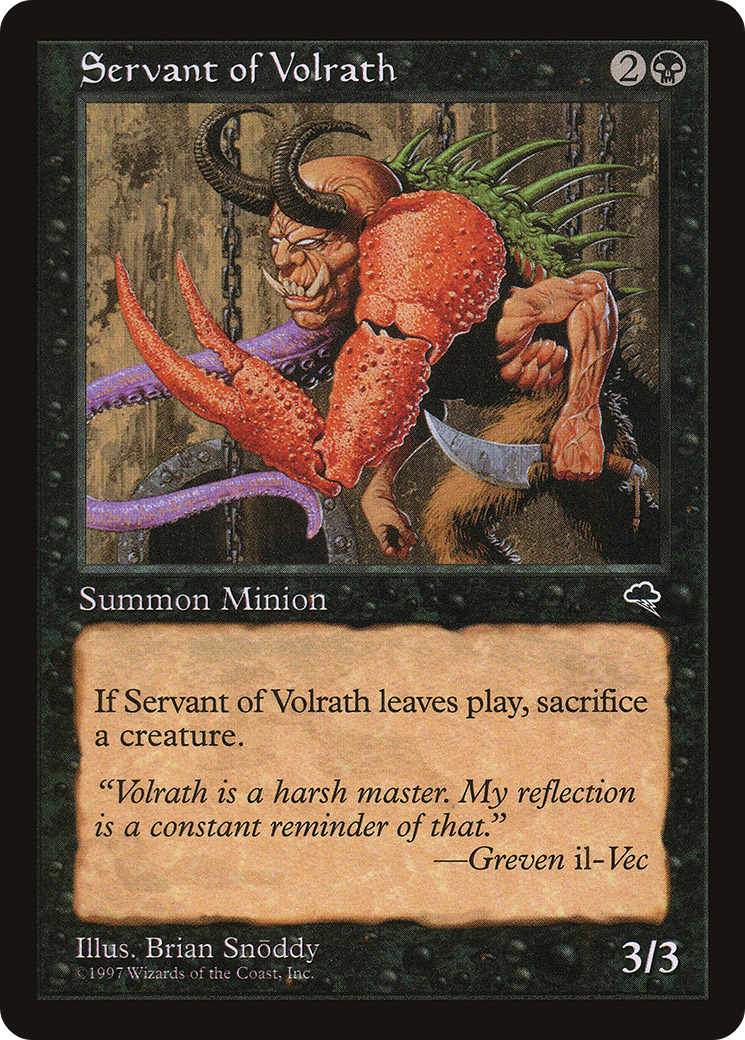 Servant of Volrath (TMP-156) - Tempest - Premium MTG Single from Wizards of the Coast - Just $0.25! Shop now at Game Crave Tournament Store
