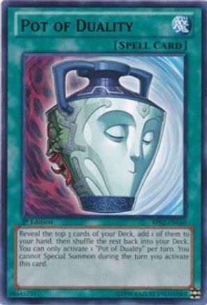 Pot of Duality (BP02-EN160) - Battle Pack 2: War of the Giants 1st Edition - Premium Yugioh Single from Konami - Just $0.46! Shop now at Game Crave Tournament Store