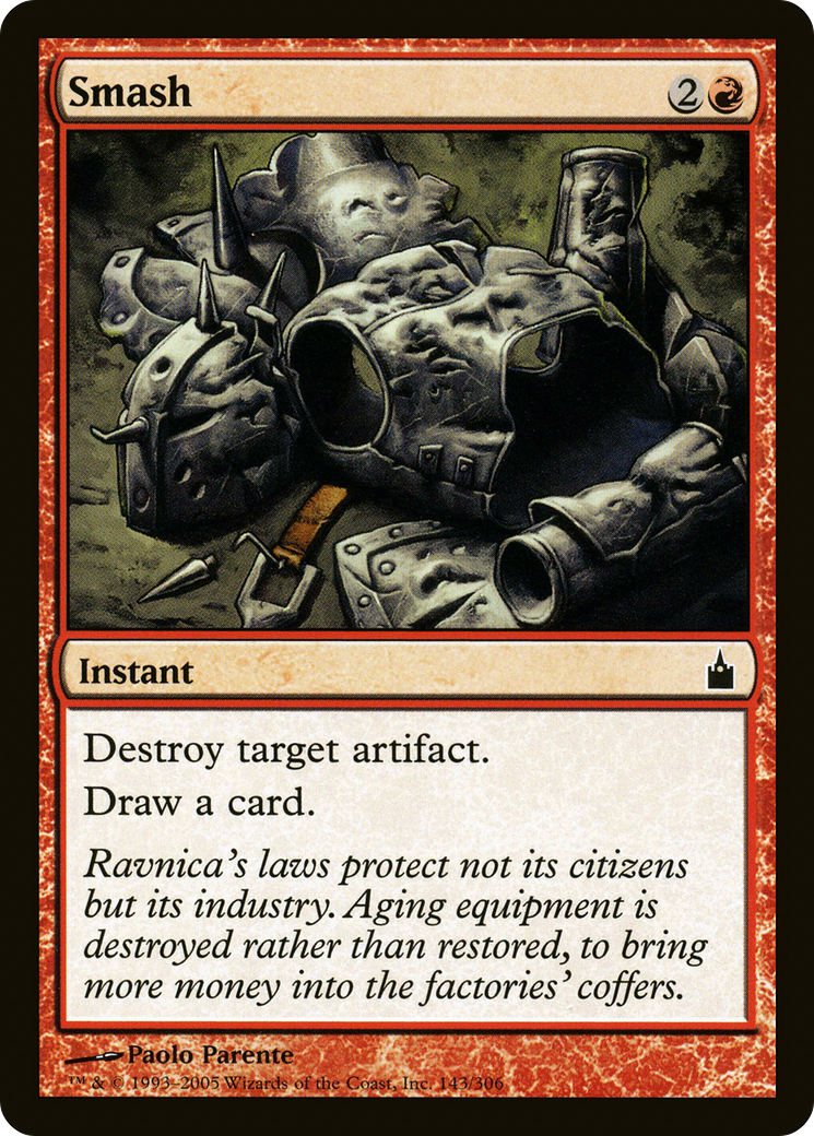 Smash (RAV-143) - Ravnica: City of Guilds - Premium MTG Single from Wizards of the Coast - Just $0.08! Shop now at Game Crave Tournament Store