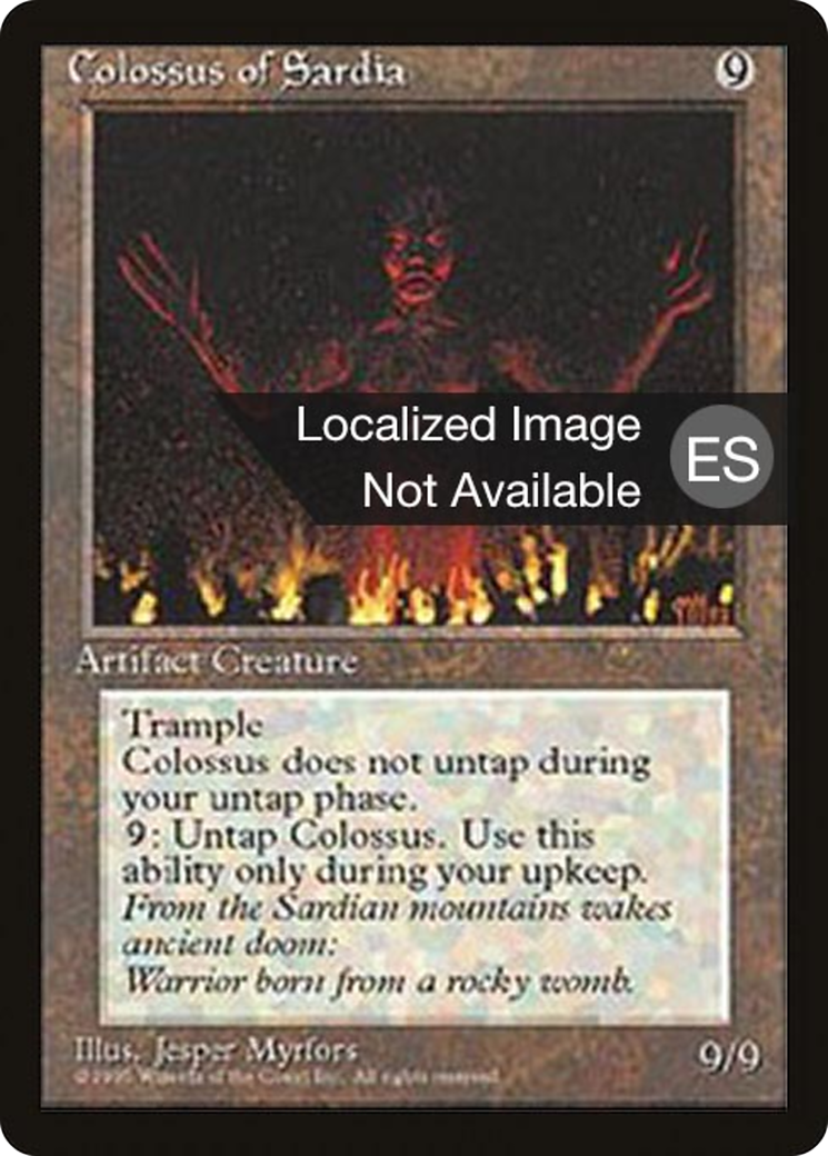 Colossus of Sardia (4BB-308) - Fourth Edition Foreign Black Border - Premium MTG Single from Wizards of the Coast - Just $1.09! Shop now at Game Crave Tournament Store