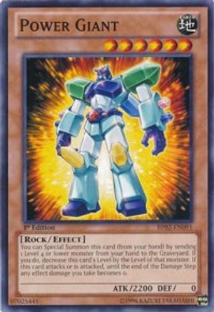 Power Giant (BP02-EN091) - Battle Pack 2: War of the Giants Unlimited - Premium Yugioh Single from Konami - Just $0.38! Shop now at Game Crave Tournament Store
