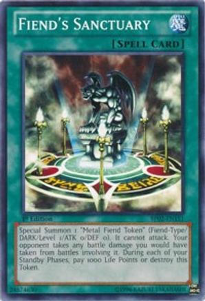 Fiend's Sanctuary (BP02-EN151) - Battle Pack 2: War of the Giants 1st Edition - Premium Yugioh Single from Konami - Just $0.25! Shop now at Game Crave Tournament Store