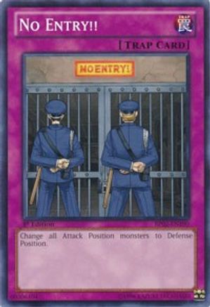 No Entry!! (BP02-EN190) - Battle Pack 2: War of the Giants 1st Edition - Premium Yugioh Single from Konami - Just $0.25! Shop now at Game Crave Tournament Store