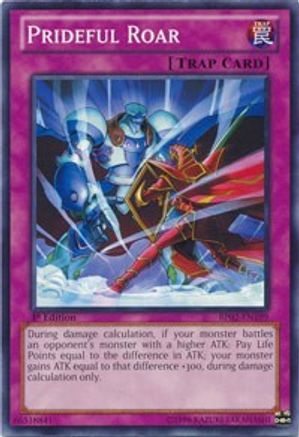 Prideful Roar (BP02-EN199) - Battle Pack 2: War of the Giants Unlimited - Premium Yugioh Single from Konami - Just $0.25! Shop now at Game Crave Tournament Store