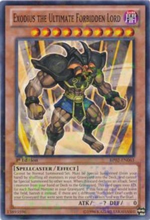 Exodius the Ultimate Forbidden Lord (Mosaic Rare) (BP02-EN063) - Battle Pack 2: War of the Giants 1st Edition - Premium Yugioh Single from Konami - Just $2.48! Shop now at Game Crave Tournament Store