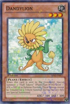 Dandylion (Mosaic Rare) (BP02-EN077) - Battle Pack 2: War of the Giants 1st Edition - Premium Yugioh Single from Konami - Just $1.76! Shop now at Game Crave Tournament Store