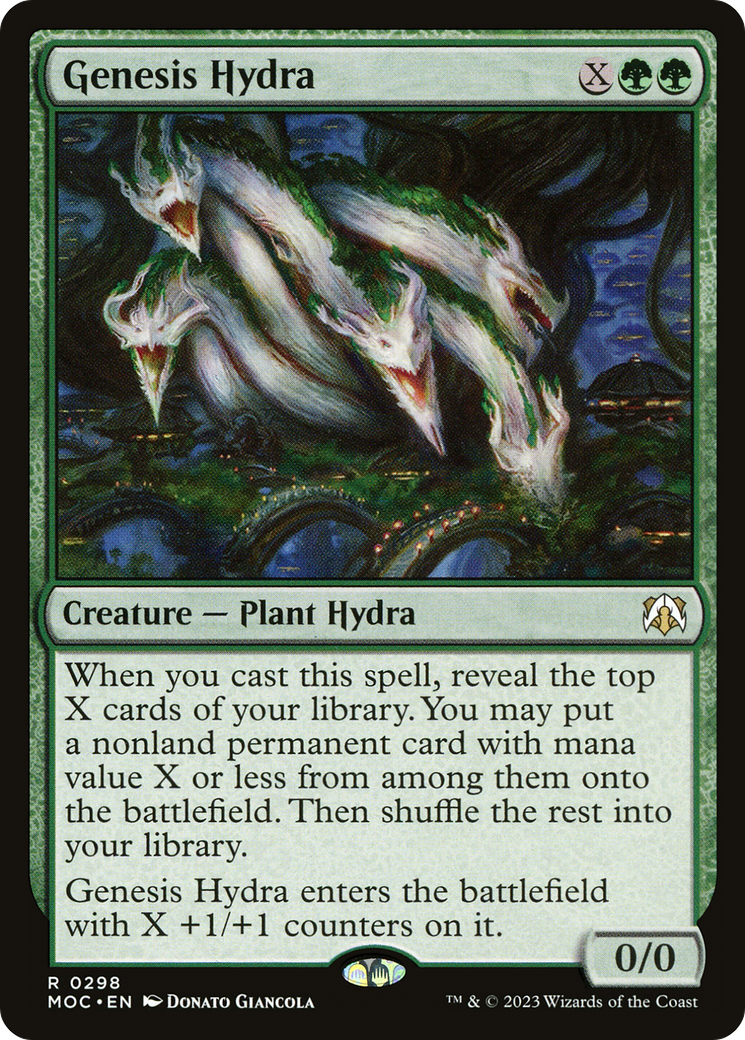 Genesis Hydra (MOC-298) - March of the Machine Commander - Premium MTG Single from Wizards of the Coast - Just $0.08! Shop now at Game Crave Tournament Store