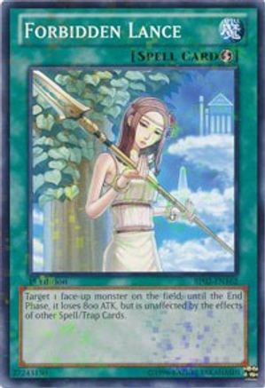 Forbidden Lance (Mosaic Rare) (BP02-EN162) - Battle Pack 2: War of the Giants Unlimited - Premium Yugioh Single from Konami - Just $4! Shop now at Game Crave Tournament Store
