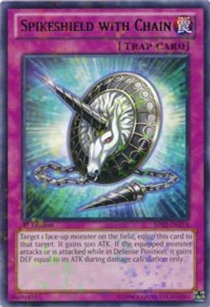 Spikeshield with Chain (Mosaic Rare) (BP02-EN214) - Battle Pack 2: War of the Giants Unlimited - Premium Yugioh Single from Konami - Just $0.26! Shop now at Game Crave Tournament Store