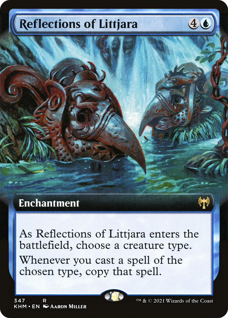 Reflections of Littjara (KHM-347) - Kaldheim: (Extended Art) - Premium MTG Single from Wizards of the Coast - Just $1.94! Shop now at Game Crave Tournament Store