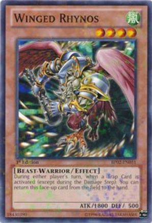 Winged Rhynos (Mosaic Rare) (BP02-EN051) - Battle Pack 2: War of the Giants Unlimited - Premium Yugioh Single from Konami - Just $0.07! Shop now at Game Crave Tournament Store