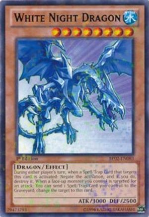White Night Dragon (Mosaic Rare) (BP02-EN083) - Battle Pack 2: War of the Giants Unlimited - Premium Yugioh Single from Konami - Just $0.64! Shop now at Game Crave Tournament Store