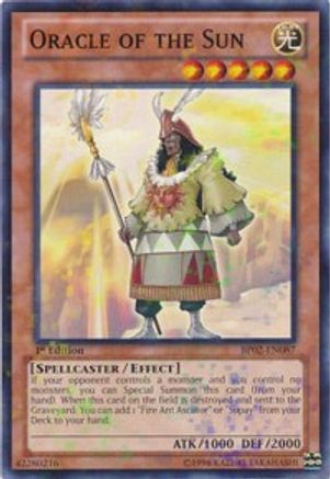 Oracle of the Sun (Mosaic Rare) (BP02-EN087) - Battle Pack 2: War of the Giants Unlimited - Premium Yugioh Single from Konami - Just $0.08! Shop now at Game Crave Tournament Store