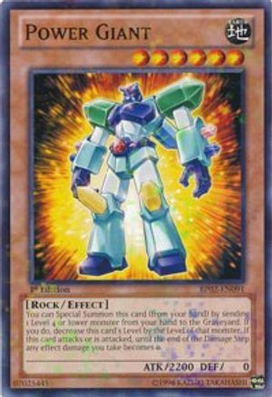 Power Giant (Mosaic Rare) (BP02-EN091) - Battle Pack 2: War of the Giants Unlimited - Premium Yugioh Single from Konami - Just $0.50! Shop now at Game Crave Tournament Store