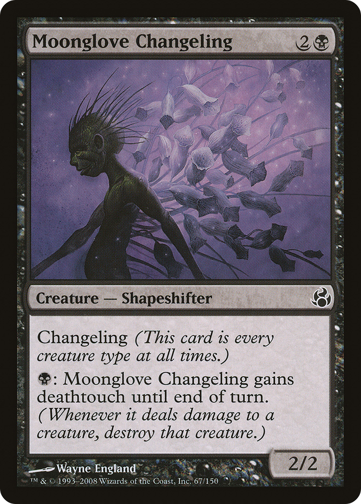Moonglove Changeling (MOR-067) - Morningtide - Premium MTG Single from Wizards of the Coast - Just $0.23! Shop now at Game Crave Tournament Store