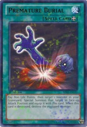 Premature Burial (Mosaic Rare) (BP02-EN135) - Battle Pack 2: War of the Giants Unlimited - Premium Yugioh Single from Konami - Just $0.78! Shop now at Game Crave Tournament Store