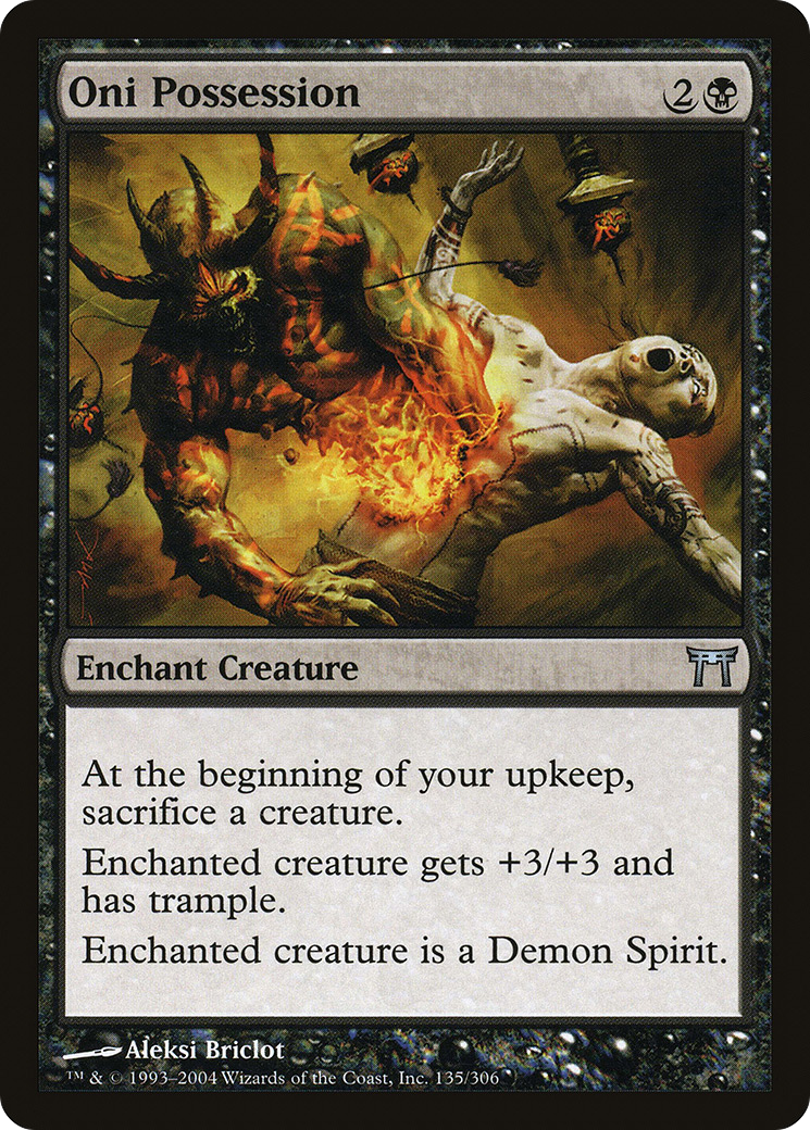 Oni Possession (CHK-135) - Champions of Kamigawa Foil - Premium MTG Single from Wizards of the Coast - Just $0.42! Shop now at Game Crave Tournament Store