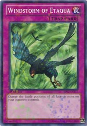 Windstorm of Etaqua (Mosaic Rare) (BP02-EN177) - Battle Pack 2: War of the Giants 1st Edition - Premium Yugioh Single from Konami - Just $0.23! Shop now at Game Crave Tournament Store