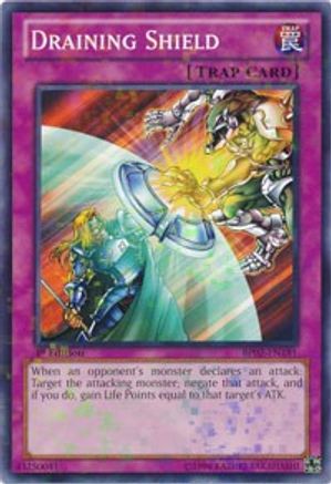 Draining Shield (Mosaic Rare) (BP02-EN181) - Battle Pack 2: War of the Giants 1st Edition - Premium Yugioh Single from Konami - Just $1.98! Shop now at Game Crave Tournament Store
