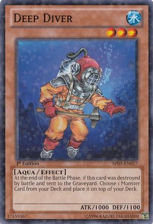 Deep Diver (Starfoil) (BP01-EN017) - Battle Pack: Epic Dawn 1st Edition - Premium Yugioh Single from Konami - Just $0.33! Shop now at Game Crave Tournament Store
