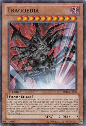 Tragoedia (Starfoil) (BP01-EN020) - Battle Pack: Epic Dawn 1st Edition - Premium Yugioh Single from Konami - Just $2.89! Shop now at Game Crave Tournament Store