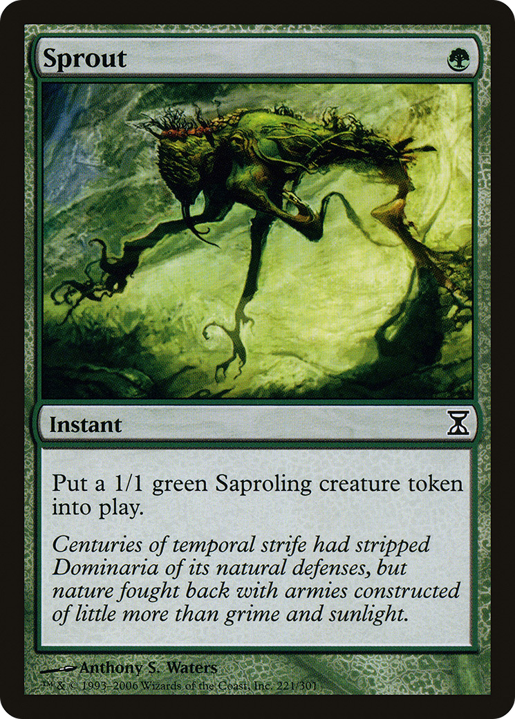 Sprout (TSP-221) - Time Spiral Foil - Premium MTG Single from Wizards of the Coast - Just $0.71! Shop now at Game Crave Tournament Store