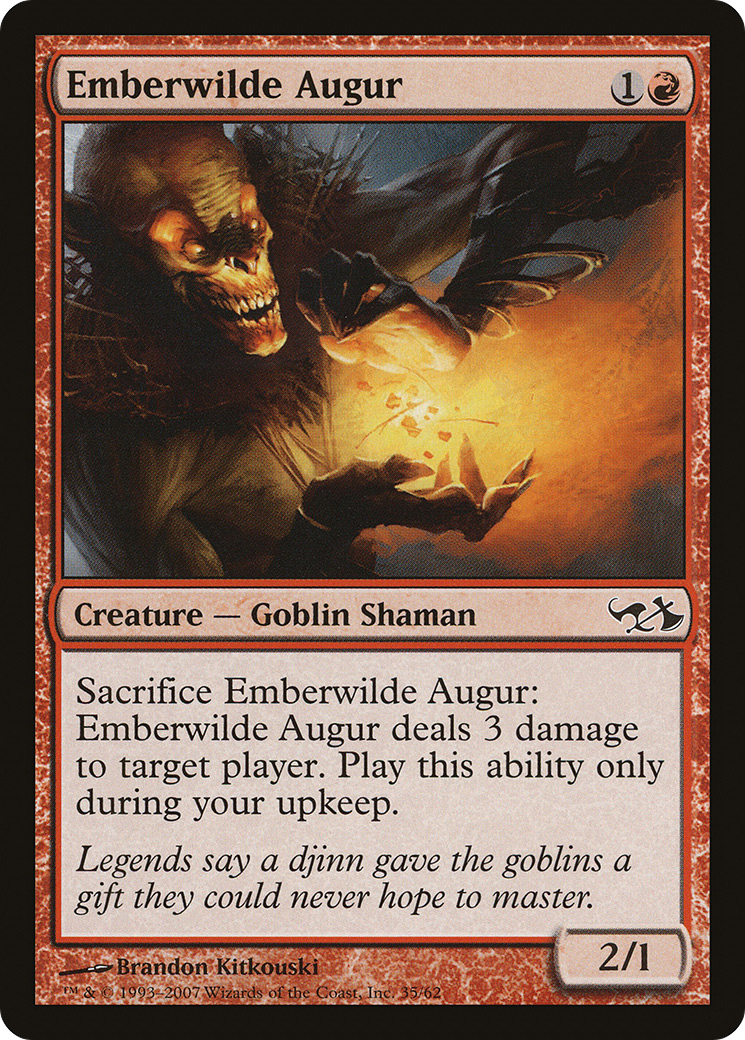 Emberwilde Augur (DD1-035) - Duel Decks: Elves vs. Goblins - Premium MTG Single from Wizards of the Coast - Just $0.08! Shop now at Game Crave Tournament Store