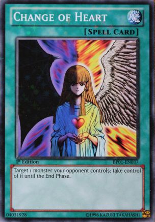 Change of Heart (Starfoil) (BP01-EN037) - Battle Pack: Epic Dawn Unlimited - Premium Yugioh Single from Konami - Just $0.26! Shop now at Game Crave Tournament Store