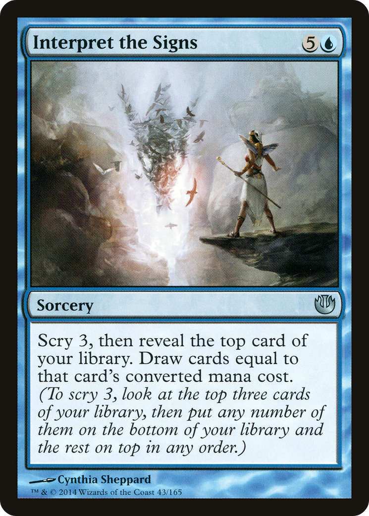 Interpret the Signs (JOU-043) - Journey into Nyx Foil - Premium MTG Single from Wizards of the Coast - Just $0.45! Shop now at Game Crave Tournament Store