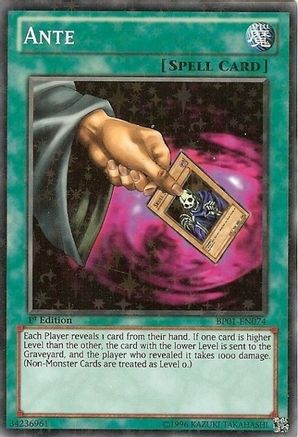 Ante (Starfoil) (BP01-EN074) - Battle Pack: Epic Dawn Unlimited - Premium Yugioh Single from Konami - Just $0.31! Shop now at Game Crave Tournament Store