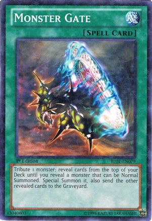 Monster Gate (Starfoil) (BP01-EN079) - Battle Pack: Epic Dawn Unlimited - Premium Yugioh Single from Konami - Just $0.25! Shop now at Game Crave Tournament Store