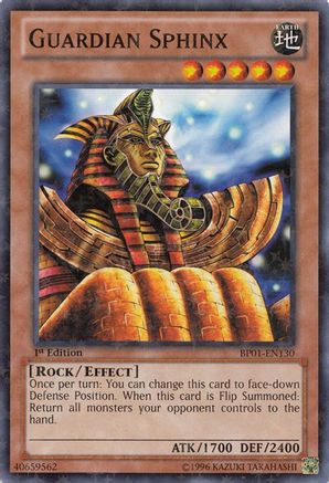 Guardian Sphinx (Starfoil) (BP01-EN130) - Battle Pack: Epic Dawn 1st Edition - Premium Yugioh Single from Konami - Just $0.76! Shop now at Game Crave Tournament Store