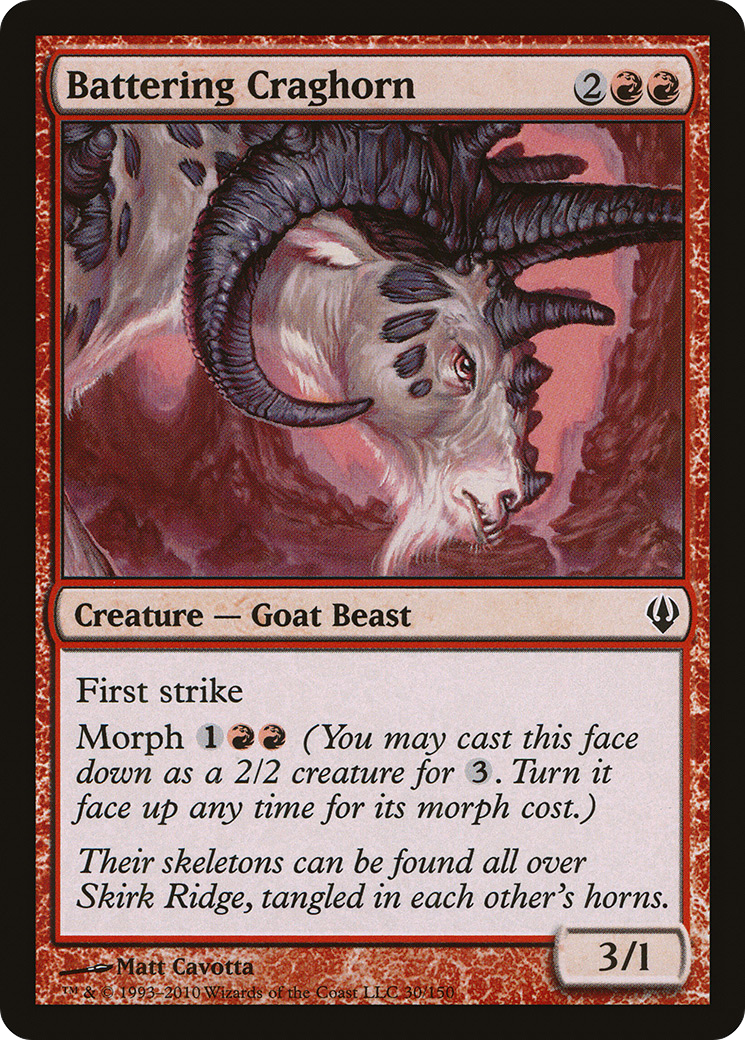 Battering Craghorn (ARC-030) - Archenemy - Premium MTG Single from Wizards of the Coast - Just $0.08! Shop now at Game Crave Tournament Store