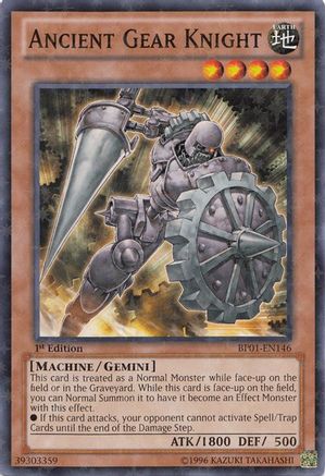 Ancient Gear Knight (Starfoil) (BP01-EN146) - Battle Pack: Epic Dawn Unlimited - Premium Yugioh Single from Konami - Just $0.25! Shop now at Game Crave Tournament Store