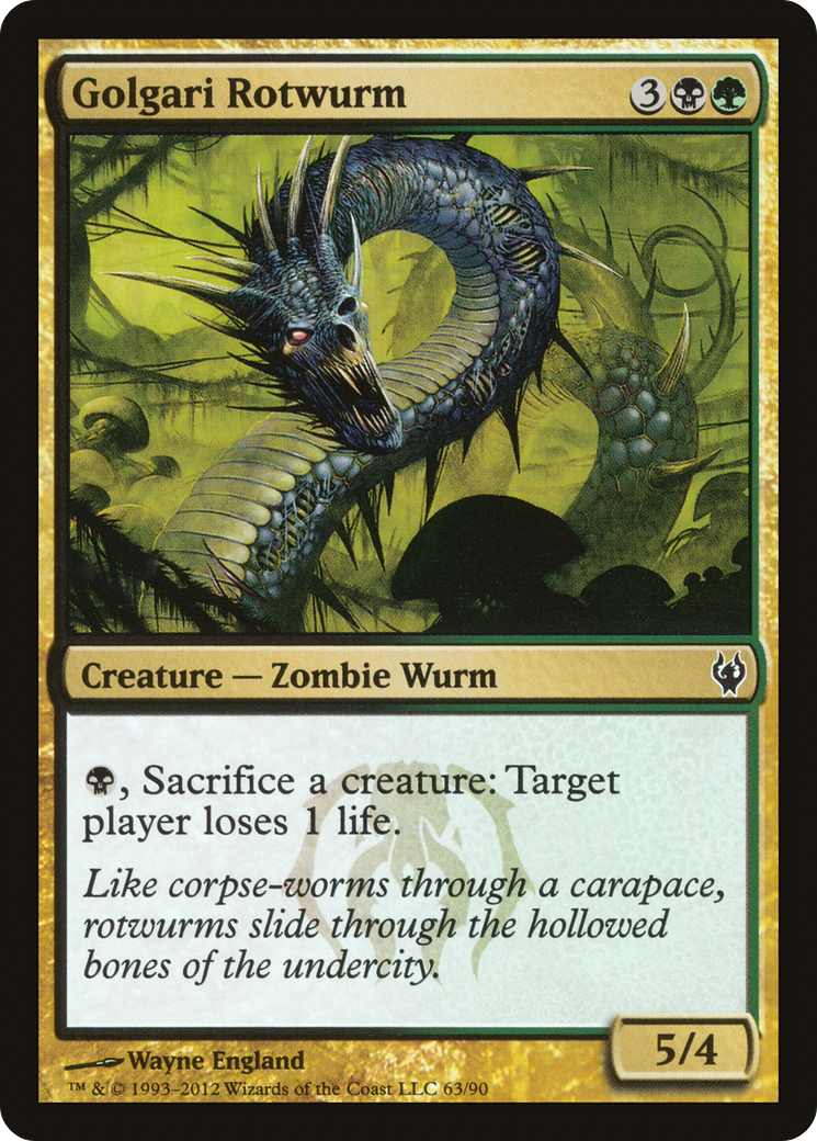 Golgari Rotwurm (DDJ-063) - Duel Decks: Izzet vs. Golgari - Premium MTG Single from Wizards of the Coast - Just $0.08! Shop now at Game Crave Tournament Store