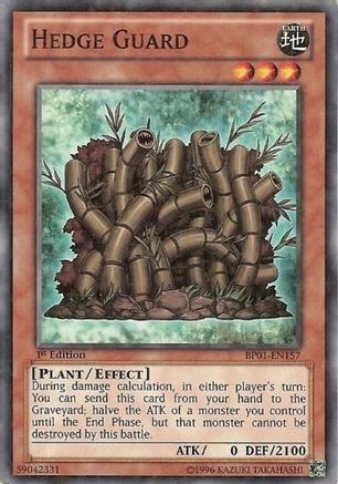 Hedge Guard (Starfoil) (BP01-EN157) - Battle Pack: Epic Dawn 1st Edition - Premium Yugioh Single from Konami - Just $0.25! Shop now at Game Crave Tournament Store