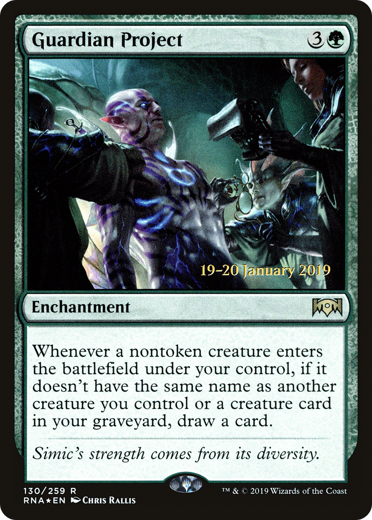 Guardian Project (PRNA-130S) - Ravnica Allegiance Promos Foil - Premium MTG Single from Wizards of the Coast - Just $2.33! Shop now at Game Crave Tournament Store