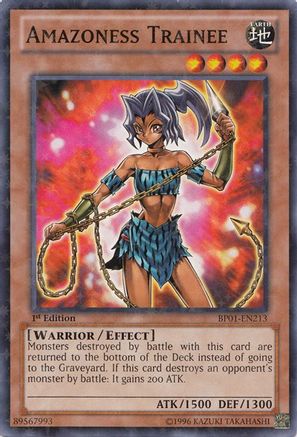 Amazoness Trainee (Starfoil) (BP01-EN213) - Battle Pack: Epic Dawn Unlimited - Premium Yugioh Single from Konami - Just $0.83! Shop now at Game Crave Tournament Store