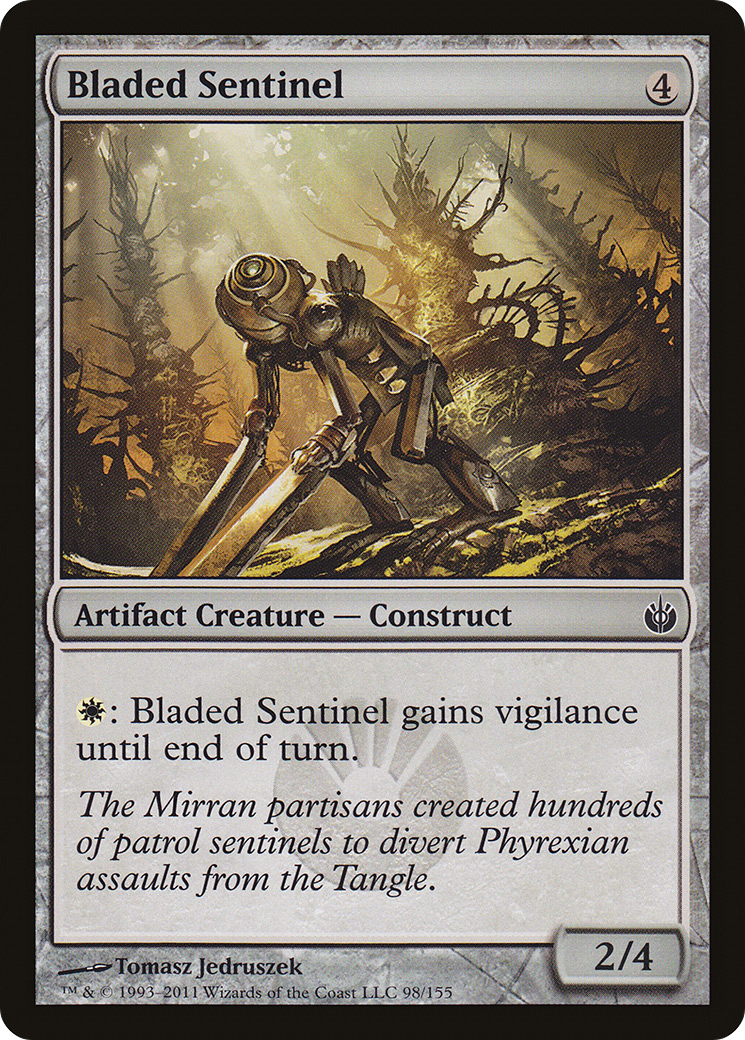 Bladed Sentinel (MBS-098) - Mirrodin Besieged Foil - Premium MTG Single from Wizards of the Coast - Just $0.08! Shop now at Game Crave Tournament Store