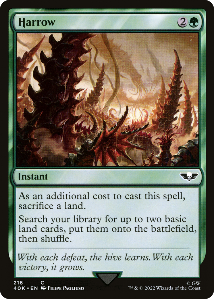 Harrow (40K-216) - Warhammer 40,000 Commander - Premium MTG Single from Wizards of the Coast - Just $0.29! Shop now at Game Crave Tournament Store
