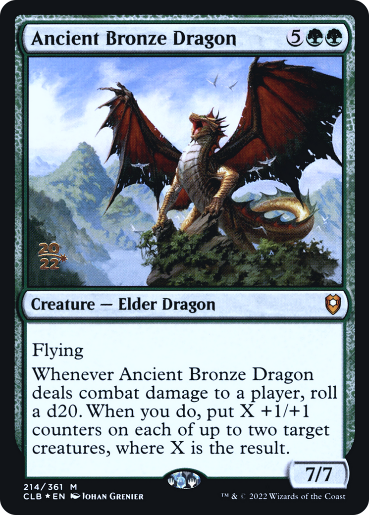 Ancient Bronze Dragon (PCLB-214S) - Battle for Baldur's Gate Promos Foil - Premium MTG Single from Wizards of the Coast - Just $4.48! Shop now at Game Crave Tournament Store