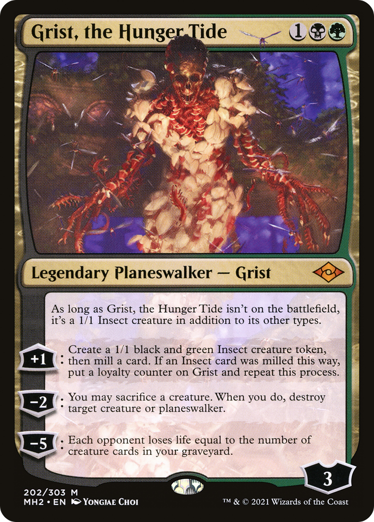 Grist, the Hunger Tide (MH2-202) - Modern Horizons 2 - Premium MTG Single from Wizards of the Coast - Just $0.62! Shop now at Game Crave Tournament Store
