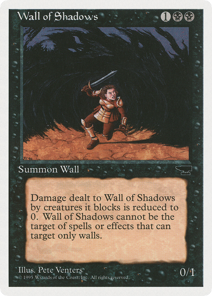 Wall of Shadows (CHR-041) - Chronicles - Premium MTG Single from Wizards of the Coast - Just $0.08! Shop now at Game Crave Tournament Store