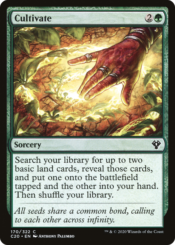 Cultivate (C20-170) - Commander 2020 - Premium MTG Single from Wizards of the Coast - Just $0.23! Shop now at Game Crave Tournament Store