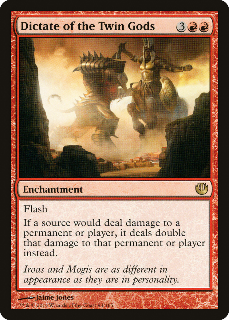 Dictate of the Twin Gods (JOU-093) - Journey into Nyx - Premium MTG Single from Wizards of the Coast - Just $0.28! Shop now at Game Crave Tournament Store
